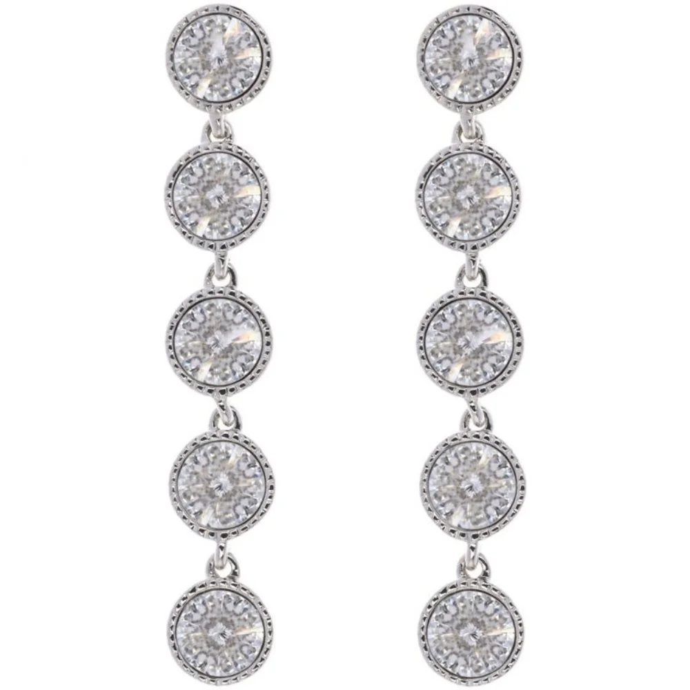 Ted Baker Rose Gold Rizza Rivoli Crystal Earrings